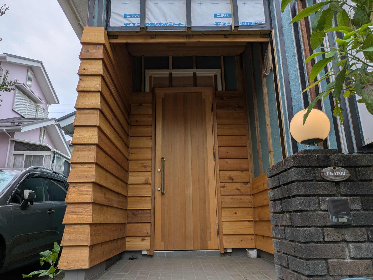 木の表情を生かした玄関まわりリフォーム 三浦市K邸 施工写真3