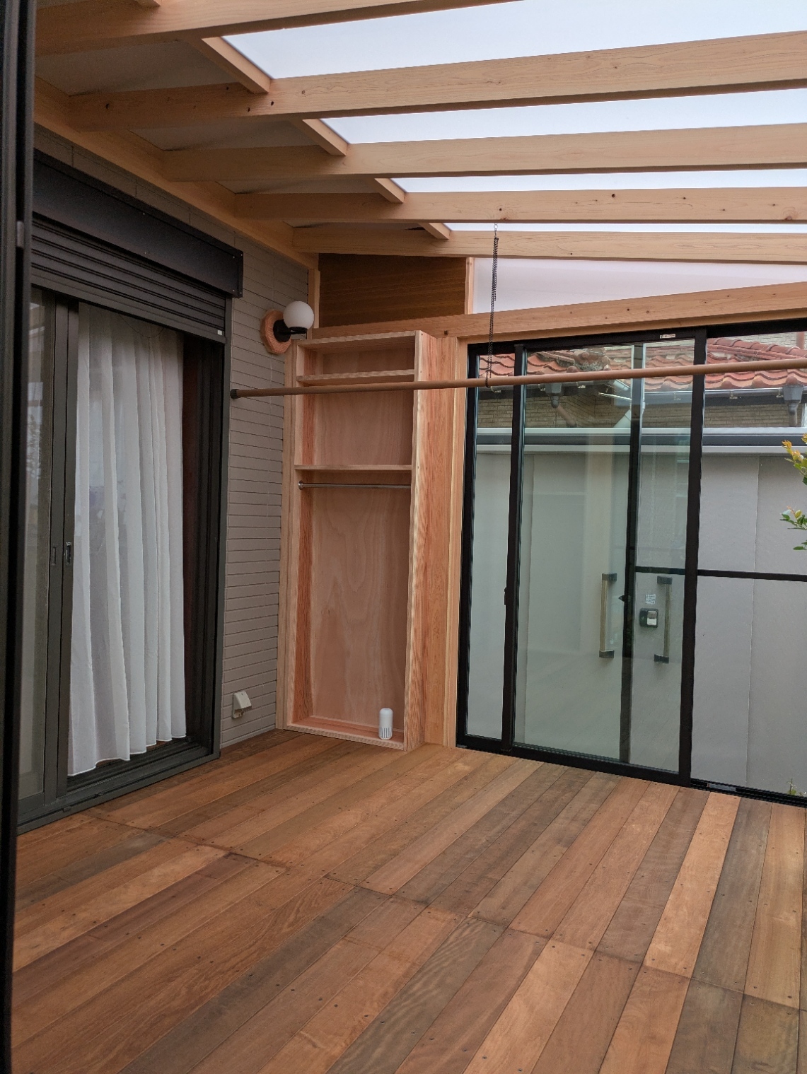 木と光を楽しむサンルーム 三浦市W邸 施工写真1