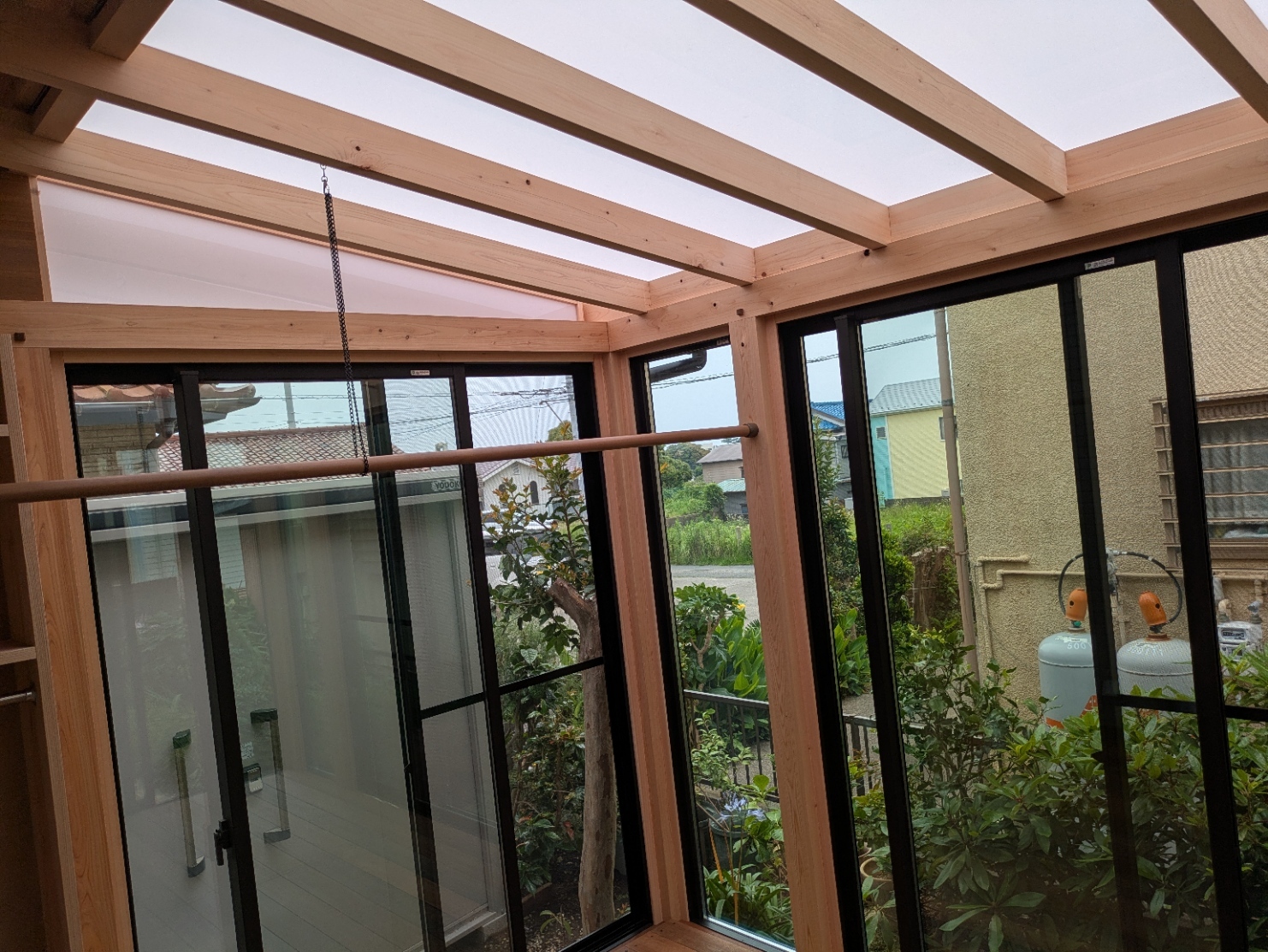 木と光を楽しむサンルーム 三浦市W邸 施工写真2